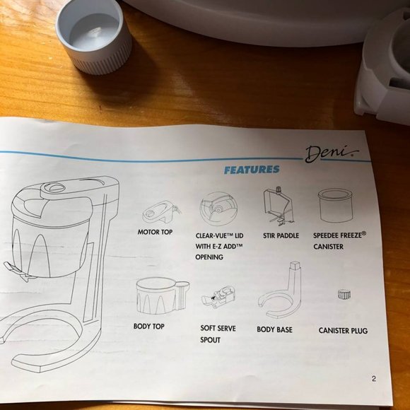 Deni Kitchen Deni Scoop Factory 550 Soft Serve Automatic Ice Cream